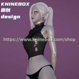 Enchanting the dark sexy spirit AnLing KC003 AI shoujo AI Girl AI Syoujyo card mod&HoneySelect2 mod character card Mod Modification Design by KNINEBOX
