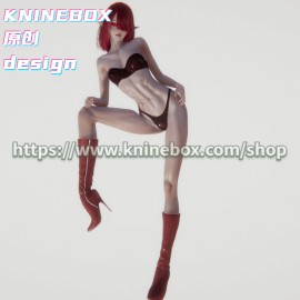 Red body tight and  SEXY charming demon HongLian KC005 AI shoujo AI Girl AI Syoujyo card mod&HoneySelect2 mod character card Mod Modification Design by KNINEBOX