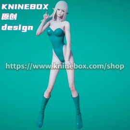 Swimsuit Elf sexuality MoYou KC007 AI shoujo AI Girl AI Syoujyo card mod&HoneySelect2 mod character card Mod Modification Design by KNINEBOX