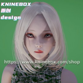 XueYun KS0001AI shoujo mod&HoneySelect2 mod character card Mod Modification Design by KNINEBOX   The most beautiful face White haired beauty 