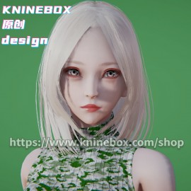XueYun KS0001AI shoujo mod&HoneySelect2 mod character card Mod Modification Design by KNINEBOX   The most beautiful face White haired beauty 