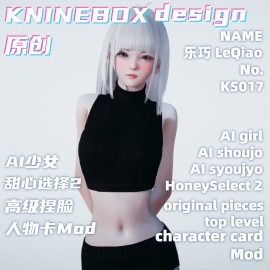 Super Dollfie lovely LeQiao KS017 AI shoujo AI Girl AI Syoujyo mod&HoneySelect2 mod character card Mod Modification Design by KNINEBOX