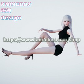 Super Dollfie lovely LeQiao KS017 AI shoujo AI Girl AI Syoujyo mod&HoneySelect2 mod character card Mod Modification Design by KNINEBOX