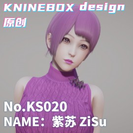 Purple silk stockings Aid diplomatic relations ZiSu KS020 AI shoujo AI Girl AI Syoujyo mod&HoneySelect2 mod character card Mod Modification Design by KNINEBOX