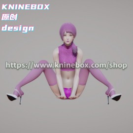 Purple silk stockings Aid diplomatic relations ZiSu KS020 AI shoujo AI Girl AI Syoujyo mod&HoneySelect2 mod character card Mod Modification Design by KNINEBOX