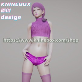 Purple silk stockings Aid diplomatic relations ZiSu KS020 AI shoujo AI Girl AI Syoujyo mod&HoneySelect2 mod character card Mod Modification Design by KNINEBOX