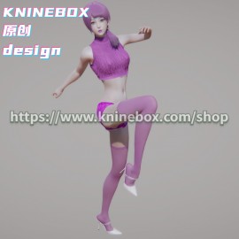 Purple silk stockings Aid diplomatic relations ZiSu KS020 AI shoujo AI Girl AI Syoujyo mod&HoneySelect2 mod character card Mod Modification Design by KNINEBOX