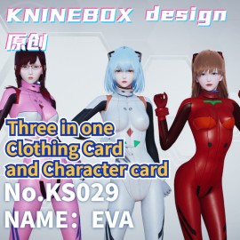  EVANGELION Ayanami Rei Shikinami Asuka Rangurē Mari Makinami Illustrious AI shoujo AI Girl AI Syoujyo mod&HoneySelect2 mod character card Mod Modification Design by KNINEBOX