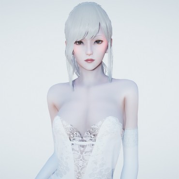 Bride in white KS030