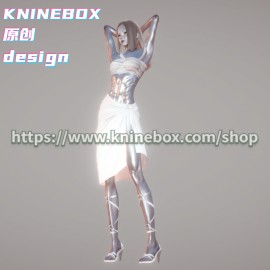 Silver noble statue YinMan  KX002  AI shoujo AI Girl AI Syoujyo card mod&HoneySelect2 mod character card Mod Modification Design by KNINEBOX