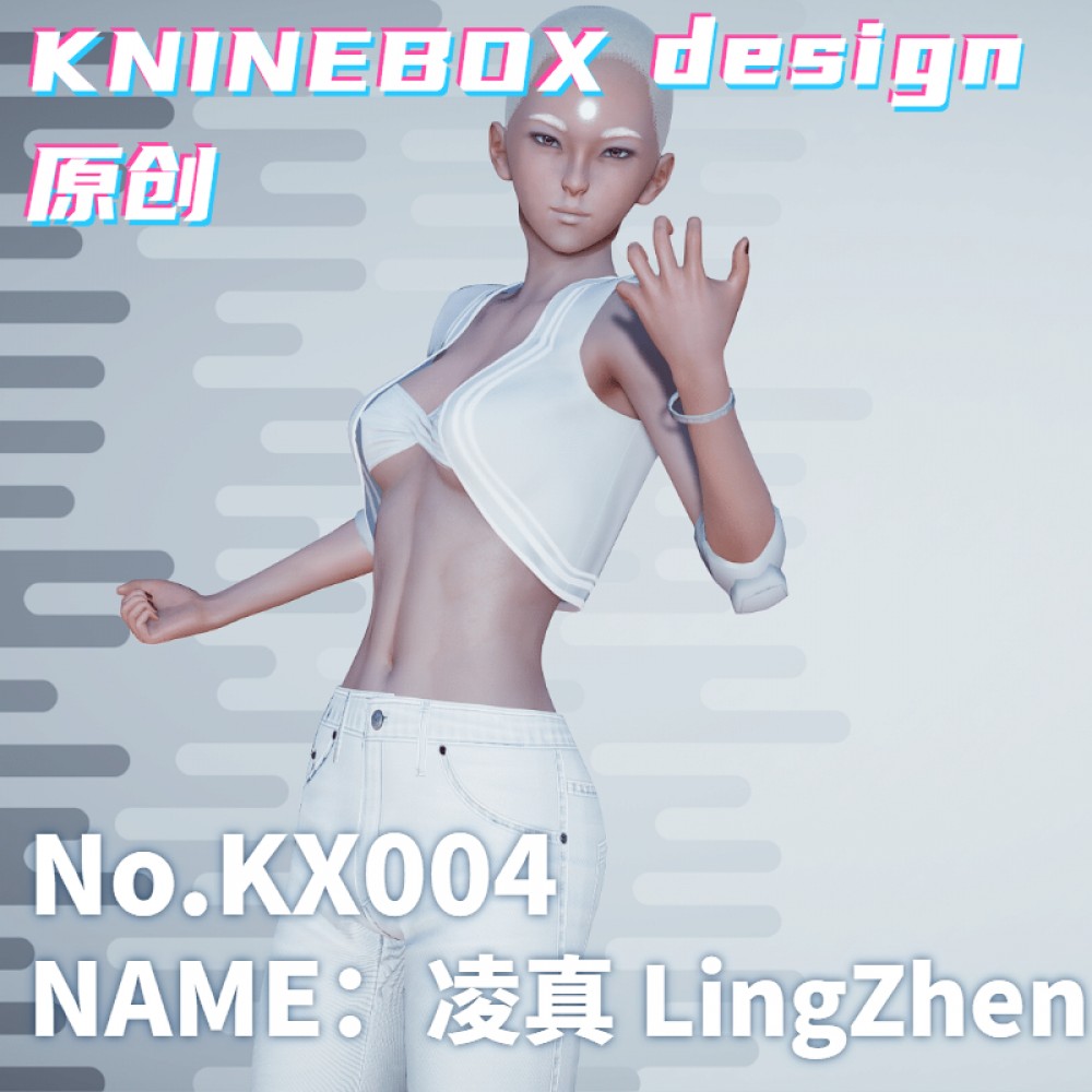 homosexuality Isabella tomboy LingZhen KX004 AI shoujo AI Girl AI Syoujyo card mod&HoneySelect2 mod character card Mod Modification Design by KNINEBOX