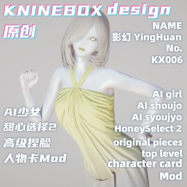 Milky White fantasy beautiful girl YingHuan KX006 AI shoujo AI Girl AI Syoujyo card mod&HoneySelect2 mod character card Mod Modification Design by KNINEBOX