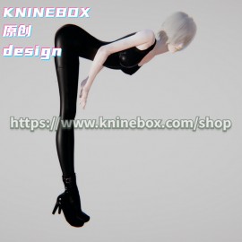 Crazy leather tights KuangYe KX011 AI shoujo AI Girl AI Syoujyo card mod&HoneySelect2 mod character card Mod Modification Design by KNINEBOX