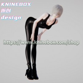 Crazy leather tights KuangYe KX011 AI shoujo AI Girl AI Syoujyo card mod&HoneySelect2 mod character card Mod Modification Design by KNINEBOX